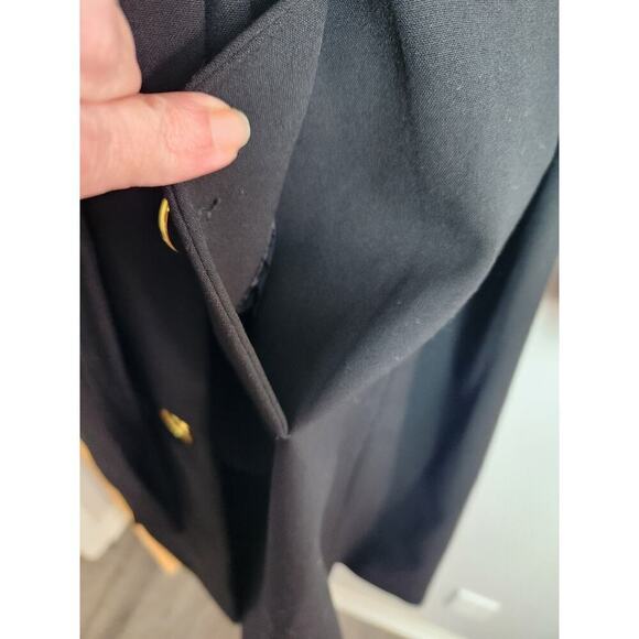 Calvin Klein knit double breasted trench sz 6 lined pockets belted old Money - Picture 3 of 9